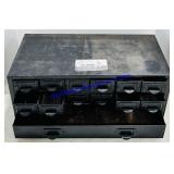 Painted Metal Parts Bin