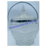 Vintage Glass Ice Bucket