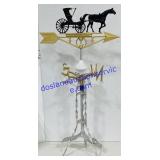 Antique Horse & Carriage Weathervane 36"