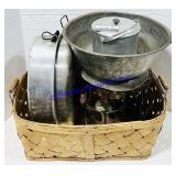 Roast Pan, Basket, Pot, Large Bowl, Wire Trash