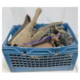 Crate Full Of Associate Cast Iron Legs