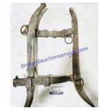 Pair of Metal/Leather/Wood Horse Hames
