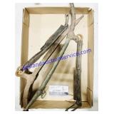 2 Metal & Leather Horse Hames