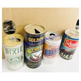 Variety of Beer and Pop Cans