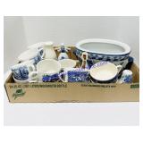Mixture of Blue Chinese and Churchill China
