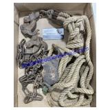 Antique Rope & Pulley