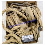Antique Rope & Pulley
