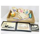 Household Items, 3 Small Decorative Plates
