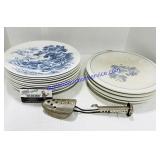 Wedgwood China, Paltzgraff Stoneware, metal shoe