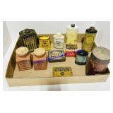 Tins and Pottery Canisters