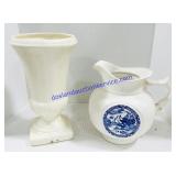 McCoy Pitcher and Ceramic Vase