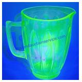 Uranium Glass Pitcher