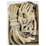 Antique Pulley & Rope
