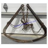 Pair Of Hay Forks With Pulley