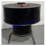 Vintage Jamesway Barrel Stove 22"x21"