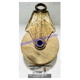 Metal Bracket & Wood Wheel Pulley