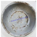 Large Grey Enamel Bowl