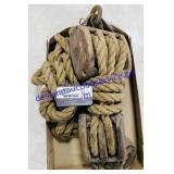 Antique Rope & Pulley System