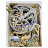 Antique Rope & Pulley