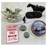 Lenox Santas Holiday Toy Shop Elf and Horse Tea