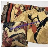 Horse Throw Blanket & Pillow