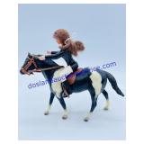Breyer Paddock Pal "Paint with Tack and Rider"