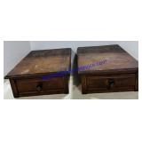 2 Wooden Drawers