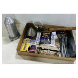 Lot of Stakes, Safety Goggles, Gun Cloth, Etc