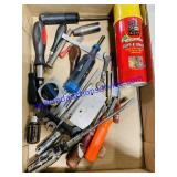 Lot of Drivers, Wrenches, Foam Sealant, Etc