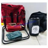 Camping Stool & Small Cooler