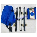 Umbrella, Car Sun Shades, & Raincoat