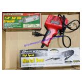 Metal Saw, 1/4" Air Die Grinder, & Soldering Gun