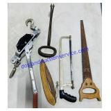 Hand Saws, Fish Hook, & Chain Load Binder