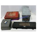 4 Metal Tool Boxes