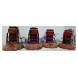 4 Metal Traffic Guard Lanterns