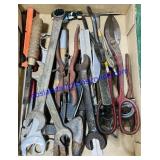 Lot of Wrenches, Snips, Pliers, Etc