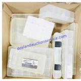Lot of Clear Tackle Boxes