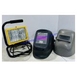Corded Work Light & 2 Welding Visors