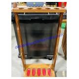 Wooden Floor-Standing Fishing Rod Rack 43" Tall