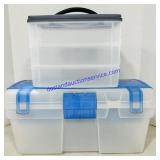 2 Plastic Organizers