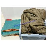 Nylon Sleeping Bag & Inflatable Mattress