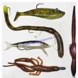 5 Rubber Fishing Lures