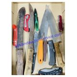 Lot of Mixed Knifes