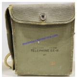Vintage Military Portable Telephone Field Kit EE-8