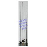 4 Fishing Poles w/ 2 Bait Caster Reels