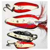 4 Dardevle Fishing Lures