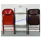 3 Folding Chairs