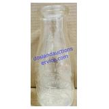 1 Pint Oak Grove Dairy Milk Jar Clinton Iowa