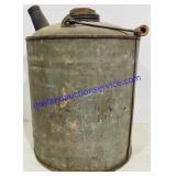 Vintage Galvanized Metal Can