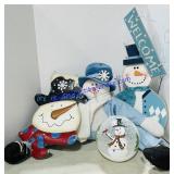 Decorative Snowman Lot